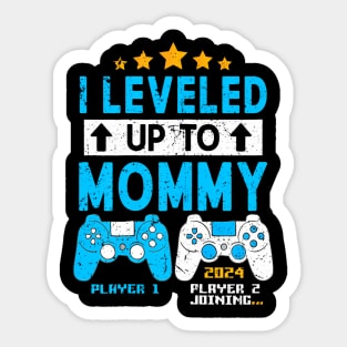 I Leveled Up To Mommy 2024 Gaming Soon To Be Mom 2024 Sticker